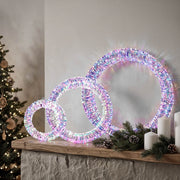 TheDisplayOutlet 3pcs Light Up Wreath Outdoor for Door Windows Image