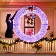 5ft Giant Light Up Wreath for House Outdoor Decoration (Preorder)