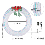 5ft Giant Light Up Wreath for House Outdoor Decoration (Preorder)