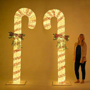 8ft LED Lighted Outdoor Huge Candy Cane Decorations