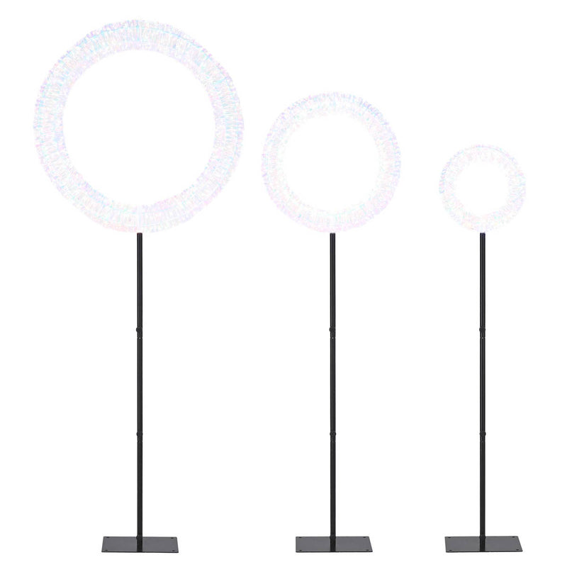 3ft Adjustable Steel Wreath Stand Display Pole Mount 3ct/pk