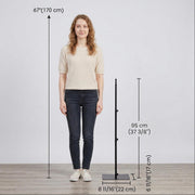 TheDisplayOutlet 3ft Adjustable Steel Wreath Stand Display Pole Mount 3ct/pk Image