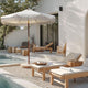Patio Umbrella Wooden 7ft 8-Rib Tassel Boho 5-10yr