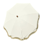 TheDisplayOutlet Patio Umbrella Canopy 6ft 8-Rib Jazz, Beige+Gold Tassel Image