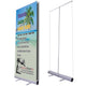TheDisplayOutlet Standard Retractable Banner Stand Custom Printed Graphics 33"x81", No graphics Image