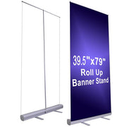 TheDisplayOutlet 40x79 Display Banner Stand Retractable Deluxe Image