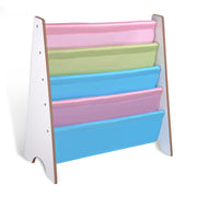 25x11x24 in. Sling Bookshelf for Kids 5 Pockets Book Rack Storage