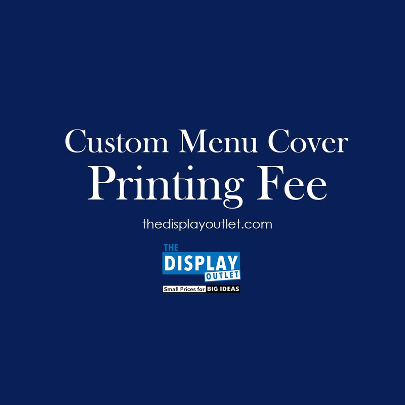 TheDisplayOutlet Custom Menu Cover Printing Fee - TheDisplayOutlet Image