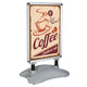 23" x 33" Poster Size Sidewalk Sign Snap Frame+Fillable Base