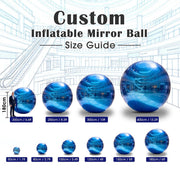 TheDisplayOutlet Custom Printed Inflatable Mirror Ball Sphere 10 Sizes & 22 Colors Image