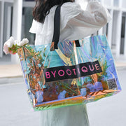 Custom Tote Bags with Logo Promotional Holographic Bag 50ct/pk
