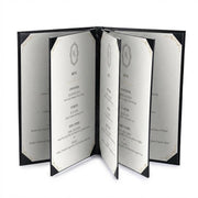 TheDisplayOutlet Custom Menu Covers PU Leather 8.5x14, 8-View(5ct.) Image