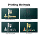 TheDisplayOutlet Custom LED Menu Covers 5in, Custom Logo & Leather Color/Pattern Image