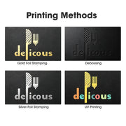 TheDisplayOutlet Custom LED Menu Cover Illuminated Menus 8.5x14 2-View 5ct/pk Image