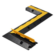 TheDisplayOutlet 90° Left/Right Turn Cable Protector 1-Channel for 2" Power Cord/Hose, Z Turn Image