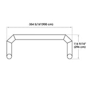 TheDisplayOutlet Fully Custom Inflatable Arches for Races & Event Displays, 30ft with T-base Image