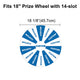 TheDisplayOutlet Custom Print Acrylic Sheet Dry Erase Board for Prize Wheel, 18in 14-Slot Image