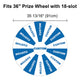 TheDisplayOutlet Custom Print Acrylic Sheet Dry Erase Board for Prize Wheel, 36in 18-Slot Image
