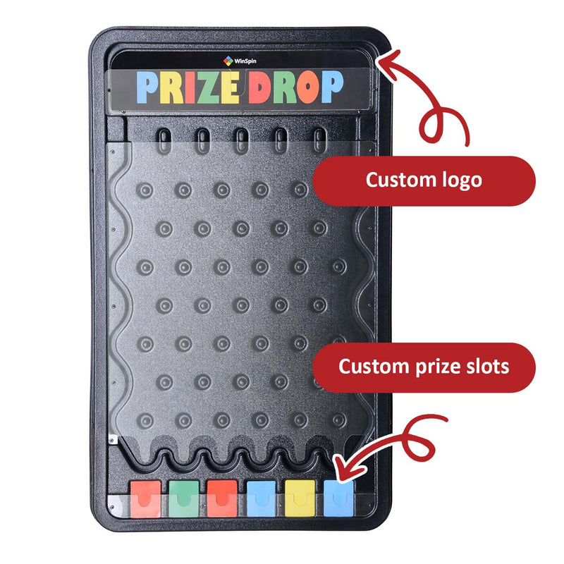 TheDisplayOutlet WinSpin Custom Printed Inserts for Plinking Prize Drop Board, 30x18in Image