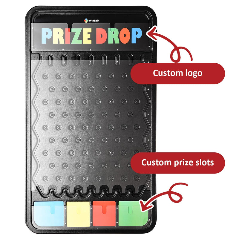 TheDisplayOutlet WinSpin Custom Printed Inserts for Plinking Prize Drop Board, 41x25in Image
