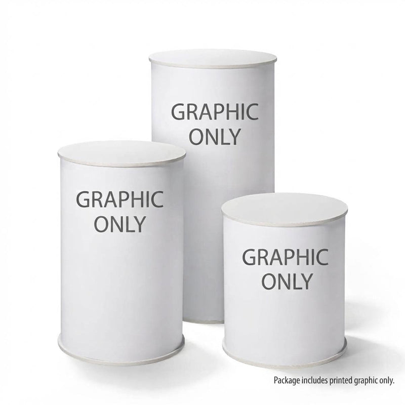 TheDisplayOutlet Trade Show Display Podium Kit - Custom Printed Graphic Choices, Graphic Only Image