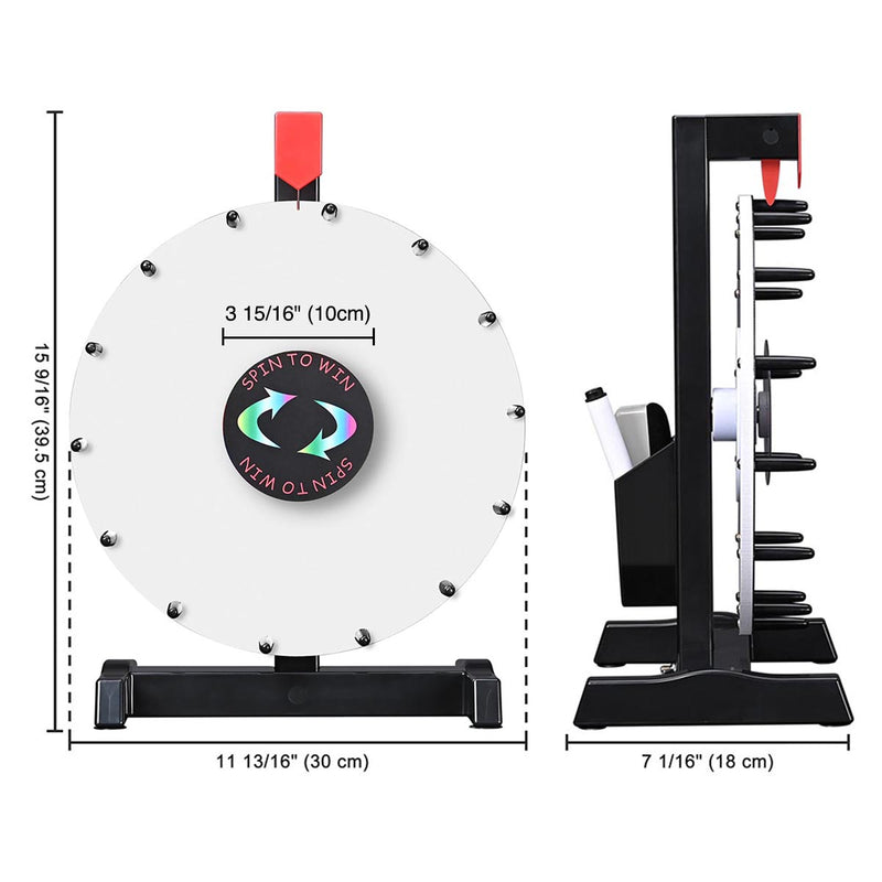TheDisplayOutlet Bulk Order - Blank Prize Wheel UV Print & Insert Cards Dual-Method, 12in 10ct. Image