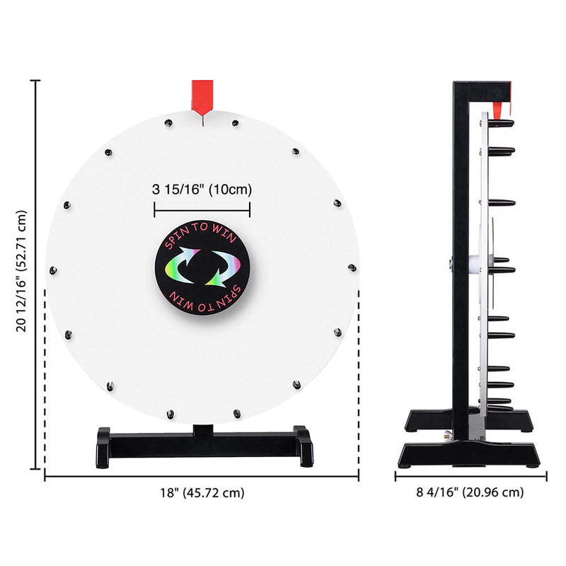 TheDisplayOutlet Bulk Order - Blank Prize Wheel UV Print & Insert Cards Dual-Method, 18in 10ct. Image
