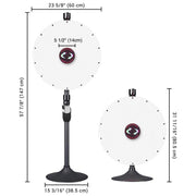TheDisplayOutlet 12" to 48" Custom Prize Wheel Dry Erase Spin Wheel, 24in 14-Slot Image