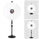 TheDisplayOutlet WinSpin Prize Wheel 36" Large Spinning Wheel Round Base Stand, White(18-Slot) Image