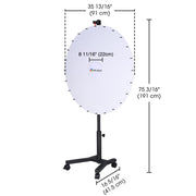 48" Custom Prize Wheel Dry Erase Spin Wheel Rolling Stand 1ct/pk