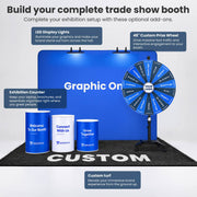 TheDisplayOutlet 10ft Trade Show Booth Fabric Display(Aluminum Frame, Graphic or Kit) Image