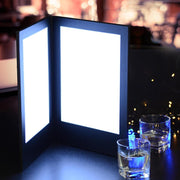 TheDisplayOutlet Custom LED Menu Cover Illuminated Menus 8.5x14 2-View 5ct/pk Image