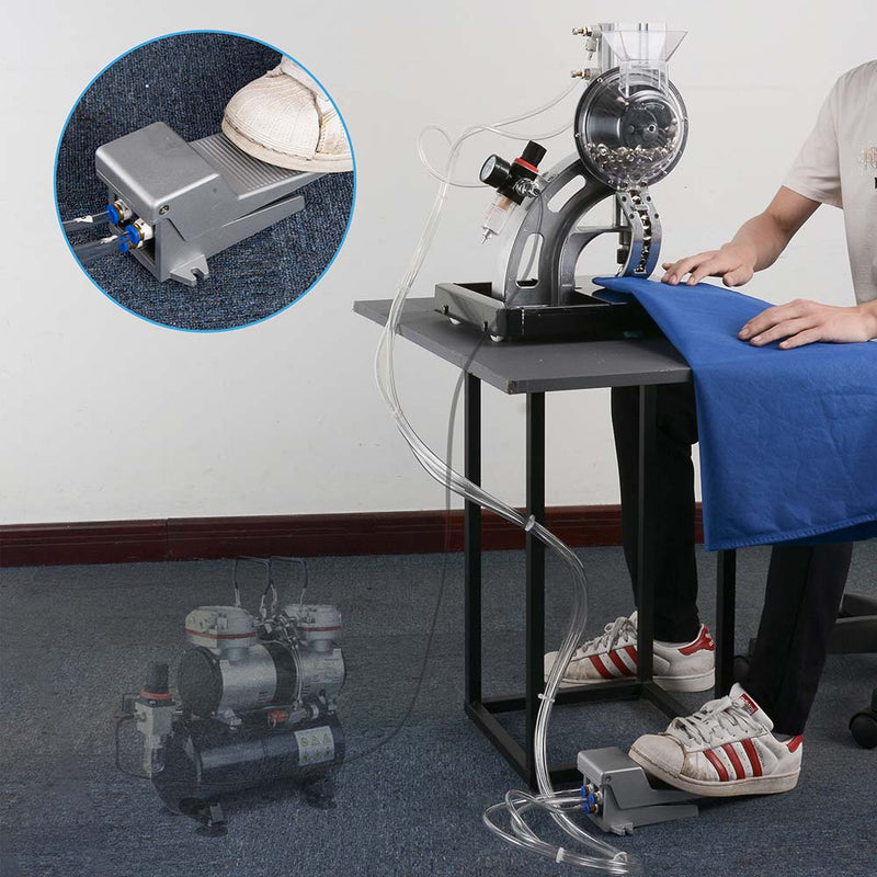 Pneumatic Grommet Machine w/ #2 4000 Nickel Grommets