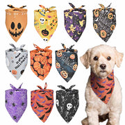 Large Dog Bandanas Washable Triangle Handkerchief Set of 10